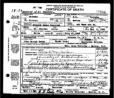Death certificate of Dr. Charles Alvin Brady Jr.