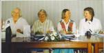 Liselotte Anthes, 1916-2008, 80th birhtday with daughters Hilke, Antje and Geesche 